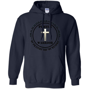 "Prayer Warrior" - Personal Designer long sleeve Hoodie Men's Women's Pullover Hoodie 8 oz.