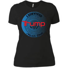 "I Survived Trump:Year One" - Custom Personalized Ladies' Boyfriend T-Shirt