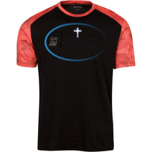 "God Is My Super Power - What's Yours ?" - B Custom Personalized T-shirts Men's Women's CamoHex Colorblock T-Shirt