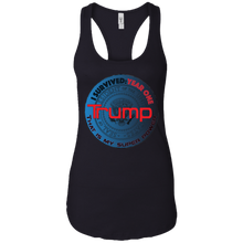 "I Survived Trump:Year One" - Custom Personalized T-shirts Ladies Ideal Racerback Tank