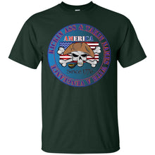 “America” - Kickin Ass Since & Takin Names With a Vengeance Since 1776 - Blue Custom Personalized T-shirts Men's Women's Ultra Cotton T-Shirt