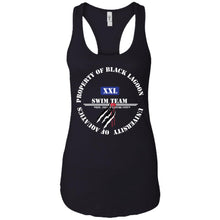 "Property of Black Lagoon U" Custom Personalized Ladies' Ideal Racerback Tank