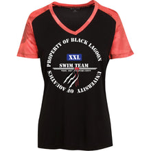"Property of Black Lagoon U" Custom Personalized T-shirts Men's Women's Ladies' CamoHex Colorblock T-Shirt