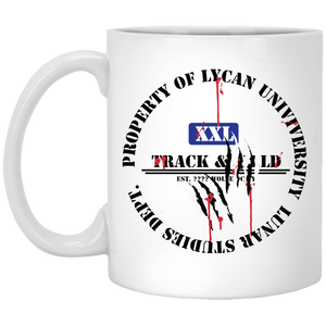 " Property of Lycan U. Lunar Studies" - MWB Custom Personalized 11 oz. White Mug
