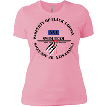 Property of Black Lagoon U. Swim Team - Custom Personalized Ladies' Boyfriend T-Shirt