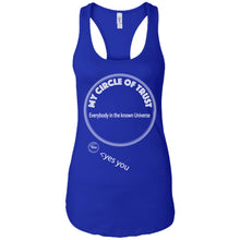 "My Circle of Trust" - Custom Personalized Ladies' Ideal Racerback Tank