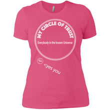 "My Circle of Trust" - Custom Personalized Ladies' Boyfriend T-Shirt