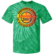 "Fuck Yeah - I Survived 2017" Custom Personalized Men's Women's Cotton Tie Dye T-Shirt