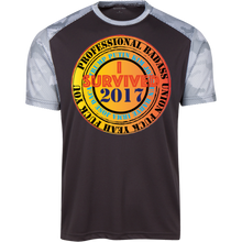 "Fuck Yeah - I Survived 2017" Custom Personalized T-shirts Men's Women's CamoHex Colorblock T-Shirt