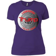 "I Survived Trump:Year One" - Custom Personalized Ladies' Boyfriend T-Shirt
