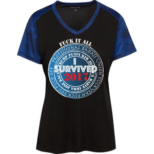 "Fuck It All 2017" Custom Personalized T-shirts Men's Women's Ladies' CamoHex Colorblock T-Shirt