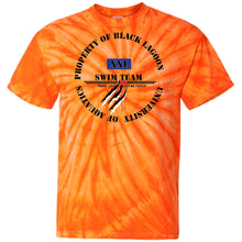 Property of Black Lagoon U. Property of Black Lagoon U. Swim Team - Swim Team - Custom Personalized T-shirts Men's Women's 100% Cotton Tie Dye T-Shirt