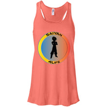 "Saiyan" 4Life - Custom Personalized T-Shirt Ladies' Bella + Canvas Flowy Racerback Tank