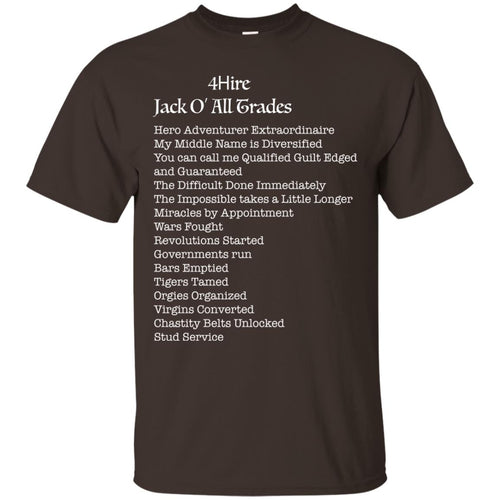 Jack O'Trades -W Custom Personalized T-shirts Men's Women's Ultra Cotton T-Shirt