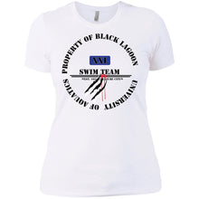 Property of Black Lagoon U. Swim Team - Custom Personalized Ladies' Boyfriend T-Shirt