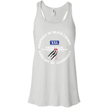 "Property of Black Lagoon U" Custom Personalized T-Shirt Ladies' Bella + Canvas Flowy Racerback Tank