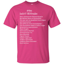Jack O'Trades -W Custom Personalized T-shirts Men's Women's Ultra Cotton T-Shirt