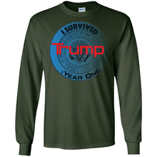 "I Survived Trump: Year One" - B Personal Designer long sleeve Hoodie Men's Women's LS Ultra Cotton T-Shirt