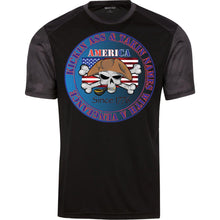 “America” - Kickin Ass Since & Takin Names With a Vengeance Since 1776 - Blue Custom Personalized T-shirts Men's Women's CamoHex Colorblock T-Shirt