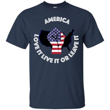 “America” - Love it Live it or Leave it Custom Personalized T-shirts Men's Women's Ultra Cotton T-Shirt