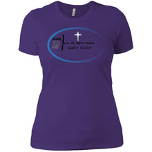 "God Is My Super Power - What's Yours ?" - b Custom Personalized Ladies' Boyfriend T-Shirt