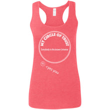 "My Circle of Trust" - Custom Personalized Ladies' Softstyle Racerback Tank