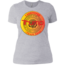 "I Survived Trump:Year One" - Custom Personalized Ladies' Boyfriend T-Shirt