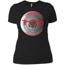 "I Survived Trump:Year One" - Custom Personalized Ladies' Boyfriend T-Shirt