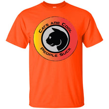 "Cats Are Cool People Suck" - Custom Personalized T-shirts Men's Women's Ultra Cotton T-Shirt
