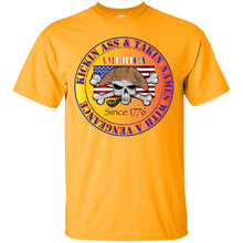“America” - Kickin Ass Since & Takin Names With a Vengeance Since 1776 - Gold Custom Personalized T-shirts Men's Women's Ultra Cotton T-Shirt