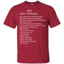 Jack O'Trades -W Custom Personalized T-shirts Men's Women's Ultra Cotton T-Shirt