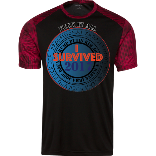 F*** It All- I Survived 2017- Custom Personalized T-shirts Men's Women's CamoHex Colorblock T-Shirt