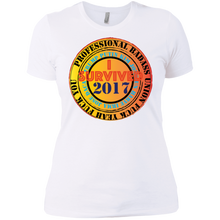 "Fuck Yeah - I Survived 2017" Custom Personalized Ladies' Boyfriend T-Shirt