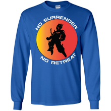 "No Surrender No Retreat - Saiyan" Personal Designer long sleeve Men's Ultra Cotton T-Shirt