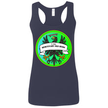 4Hire  "Mercenary Sk8 Hero" Custom Personalized Ladies' Softstyle Racerback Tank