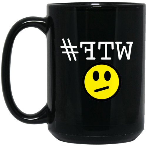 #WTF - MBW Personal Designer 15 oz. Black Mug