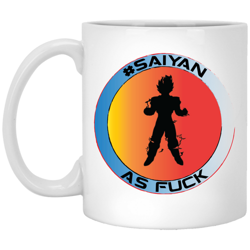 #Saiyan AF W11B Custom Personalized 11 oz. White Mug