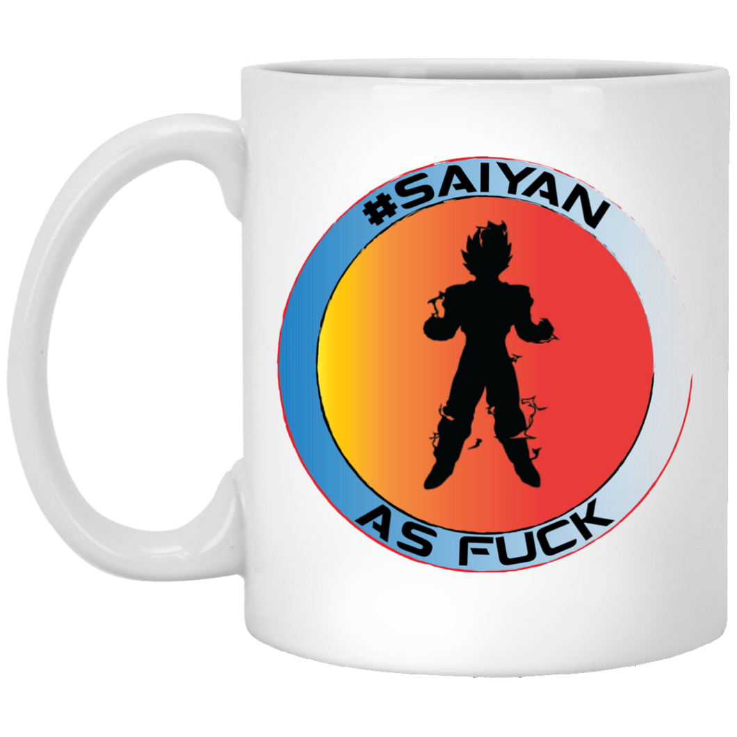 #Saiyan AF W11B Custom Personalized 11 oz. White Mug