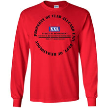 "Property Of Vlad  Alucard U Dept. of Hematology” -B Personal Designer long sleeve Hoodie Men's Women's LS Ultra Cotton T-Shirt