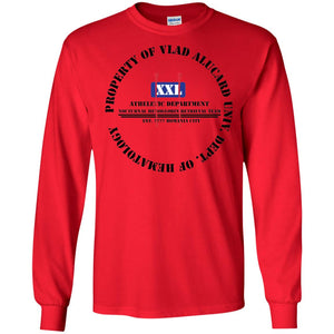 "Property Of Vlad  Alucard U Dept. of Hematology” -B Personal Designer long sleeve Hoodie Men's Women's LS Ultra Cotton T-Shirt