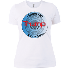 "I Survived Trump:Year One" - Custom Personalized Ladies' Boyfriend T-Shirt