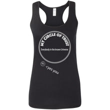 "My Circle of Trust" - Custom Personalized Ladies' Softstyle Racerback Tank