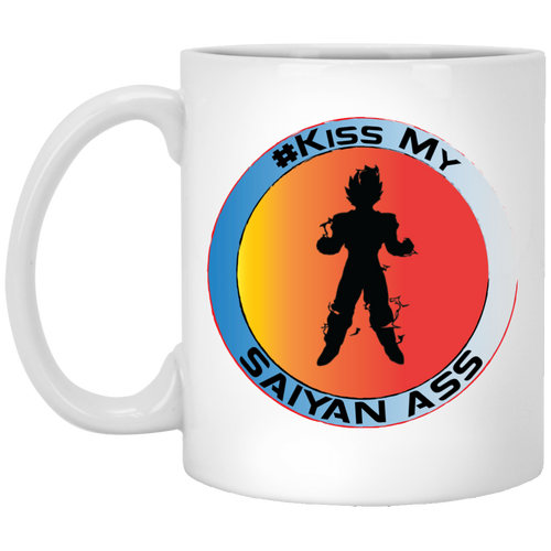 #Kiss My Saiyan Asss W11B Custom Personalized 11 oz. White Mug