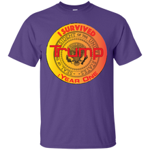 "I Survived Trump: Year One" Custom Personalized T-shirts Men's Women's Cotton T-Shirt