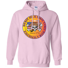 “America” - Kickin Ass Since & Takin Names With a Vengeance Since 1776 - Gold Personal Designer long sleeve Hoodie Men's Women's Pullover Hoodie 8 oz.