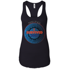 "Fuck It All - I Survived 2017" - Custom Personalized T-Shirt Ladies' Ideal Racerback Tank