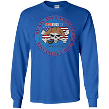 America Kickin Ass Since 1776 -B Personal Designer long sleeve T-shirts Men's Women's LS Ultra Cotton T-Shirt
