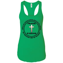 "Prayer Warrior" Take A Knee - Custom Personalized Ladies' Ideal Racerback Tank