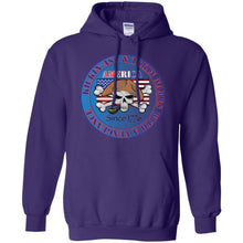 “America” - Kickin Ass Since & Takin Names With a Vengeance Since 1776 - Blue Personal Designer long sleeve Hoodie Men's Women's Pullover Hoodie 8 oz.