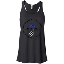 Property of Black Lagoon U. Swim Team - Custom Personalized T-Shirt Ladies' Bella + Canvas Flowy Racerback Tank